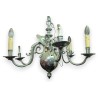 Silver-plated Dutch 6-arm chandelier
