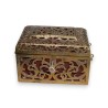 Openwork brass box
