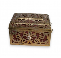 Coffret en laiton ajouré
