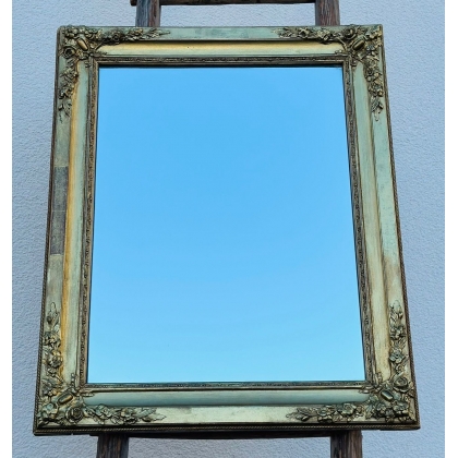 Miroir Louis XVI rectangulaire doré