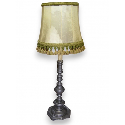  Lampadaire en étain avec abat-jour en sur  Moinat SA  - Antiquités décoration