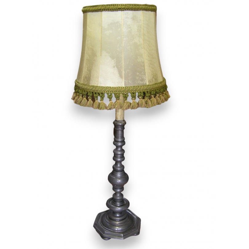  Lampadaire en étain avec abat-jour en sur  Moinat SA  - Antiquités décoration