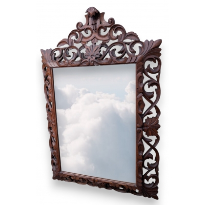 Miroir en bois sculpté italien