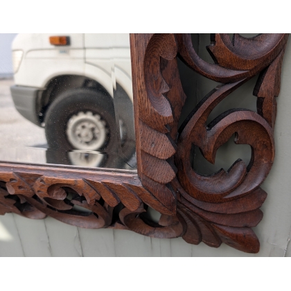 Miroir en bois sculpté italien