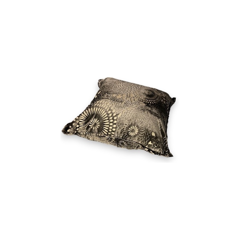 Grey velvet cushion
