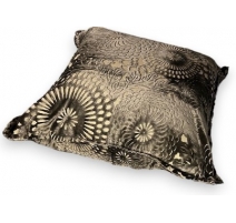 Coussin en velours gris
