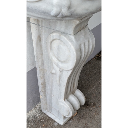 White marble washbasin