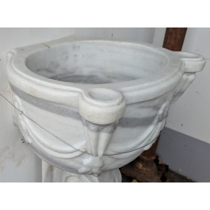 White marble washbasin