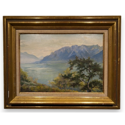 Tableau \"Le Gramont\" signé MM