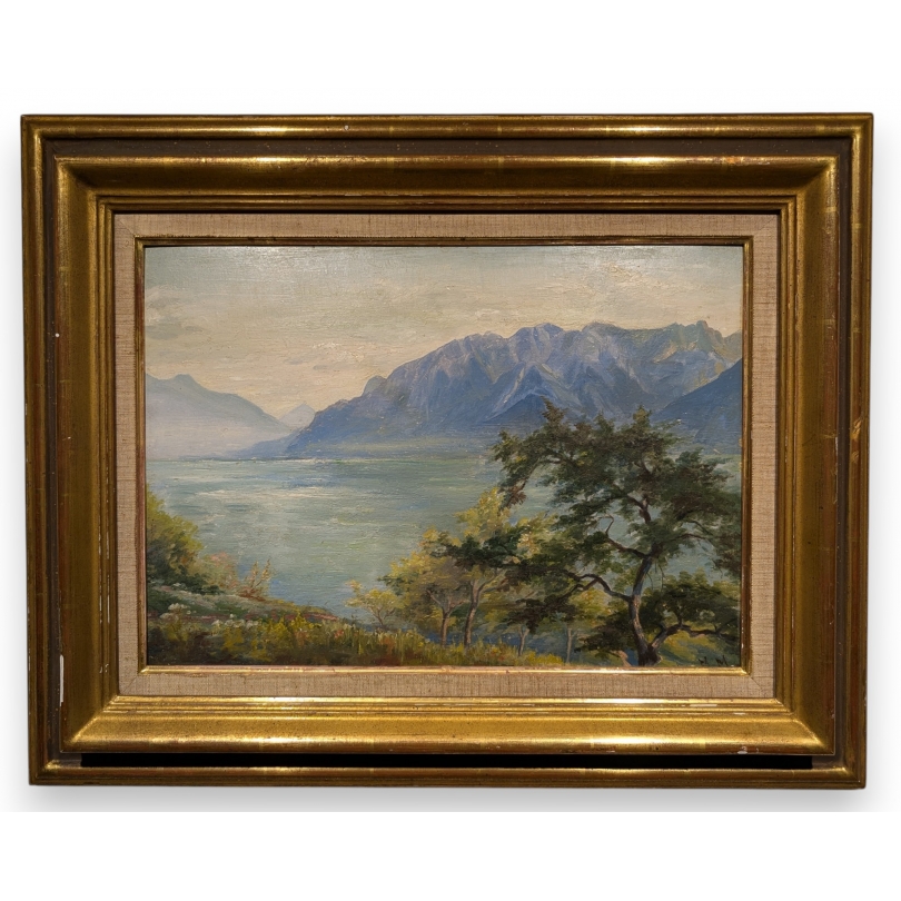 Tableau \"Le Gramont\" signé MM
