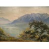 Tableau \"Le Gramont\" signé MM