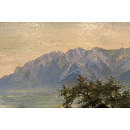 Tableau \"Le Gramont\" signé MM