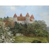 Tableau \"Châteu de Champvent\" signé S. DAUGHTA