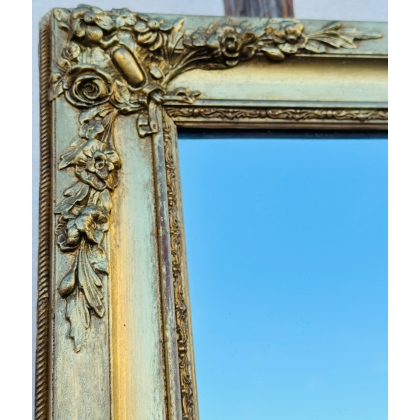 Miroir rectangulaire Napoléon III doré sur  Moinat SA  - Antiquités décoration