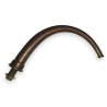 Curved drinking fountain spout
