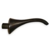 Curved, weathered fountain spout
