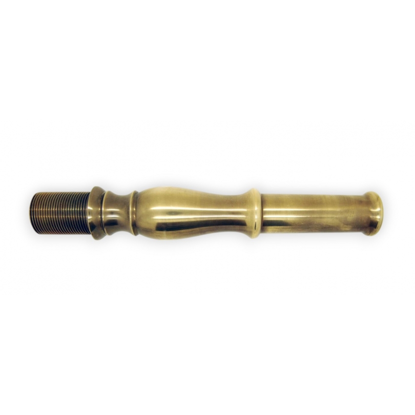 Polished straight fountain spout