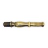 Polished straight fountain spout