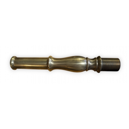 Polished straight fountain spout