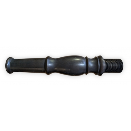 Straight, weathered fountain spout