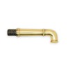 Polished angled fountain spout
