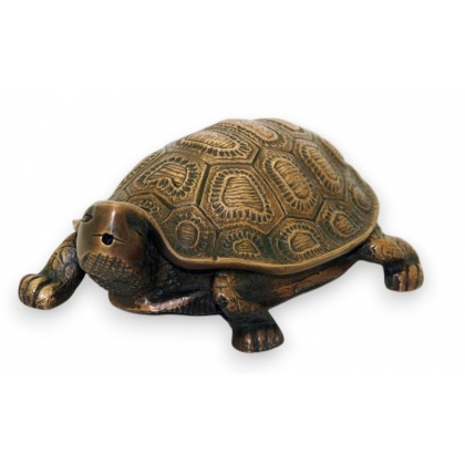 Turtle-shaped drinking fountain spout
