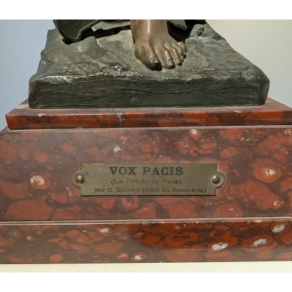 Sculpture "Vox Pacis" signée BAREAU