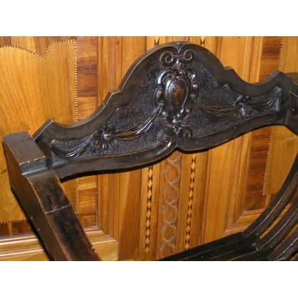 Dagobert Renaissance Curule Armchair at  Moinat SA  - Antiques and interior design