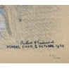 Lithographie "Cerf et biche" signé HAINARD