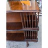 Rotating mahogany bookcase