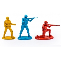 Set de 3 soldats en résine