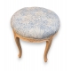 Tabouret rond style Louis XV en hêtre sculpté