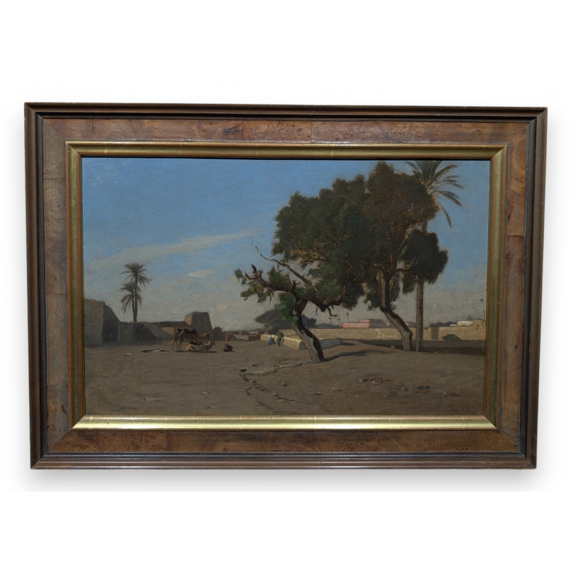 Tableau \"Murailles au Caire\" par DUVAL