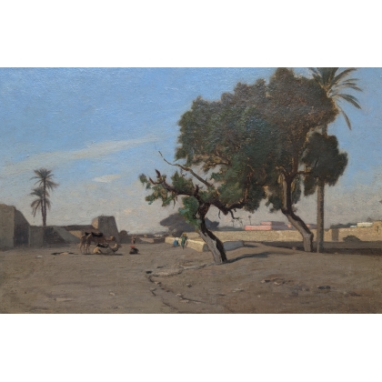 Tableau \"Murailles au Caire\" par DUVAL