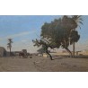 Tableau \"Murailles au Caire\" par DUVAL