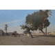 Tableau "Murailles au Caire" par DUVAL