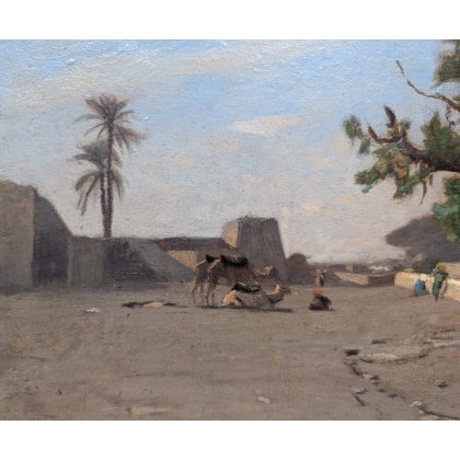 Tableau \"Murailles au Caire\" par DUVAL