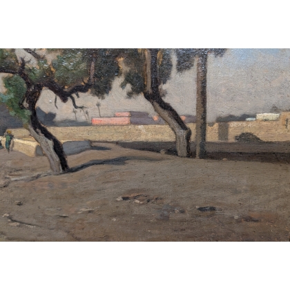 Tableau \"Murailles au Caire\" par DUVAL