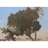 Tableau \"Murailles au Caire\" par DUVAL