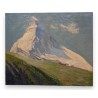 Tableau \"Cervin\" signé F. PORTIER