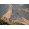 Tableau \"Cervin\" signé F. PORTIER