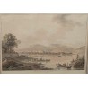 Engraving entitled ‘View of Yverdon’, signed ABERLI.  at Moinat SA  – Antiques and decorative items –  Engravings, lithographs
