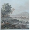 Engraving entitled ‘View of Yverdon’, signed ABERLI.  at Moinat SA  – Antiques and decorative items –  Engravings, lithographs
