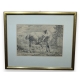 Gravure "Cheval" par J D HUBER