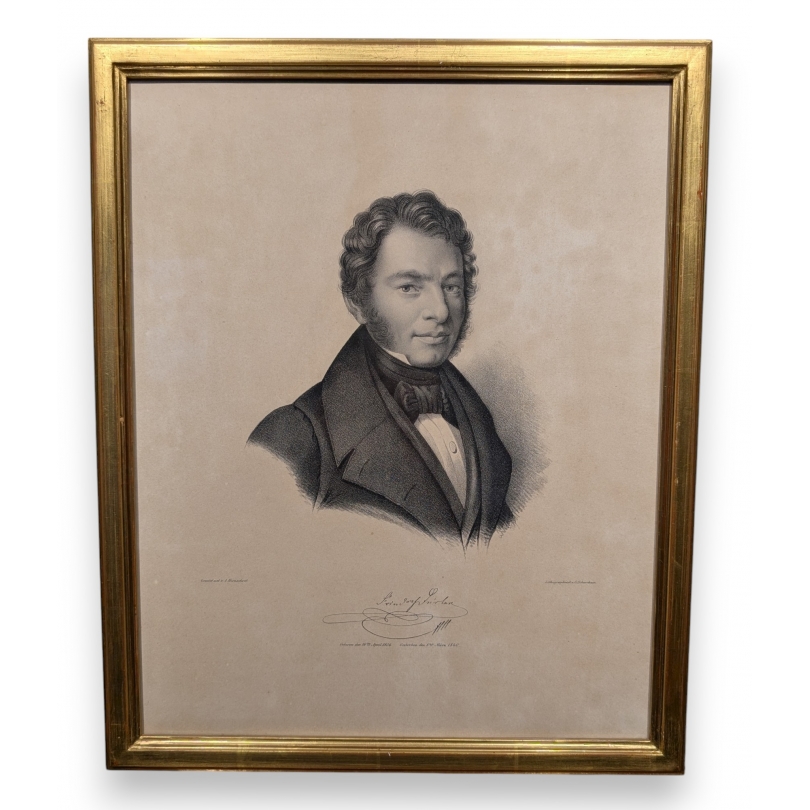 Gravure "Friedrich von Dürler" par A HIRNSCHROT
