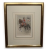 Aquarelle "Offcier de Dragon" signé HUGENTOBLER