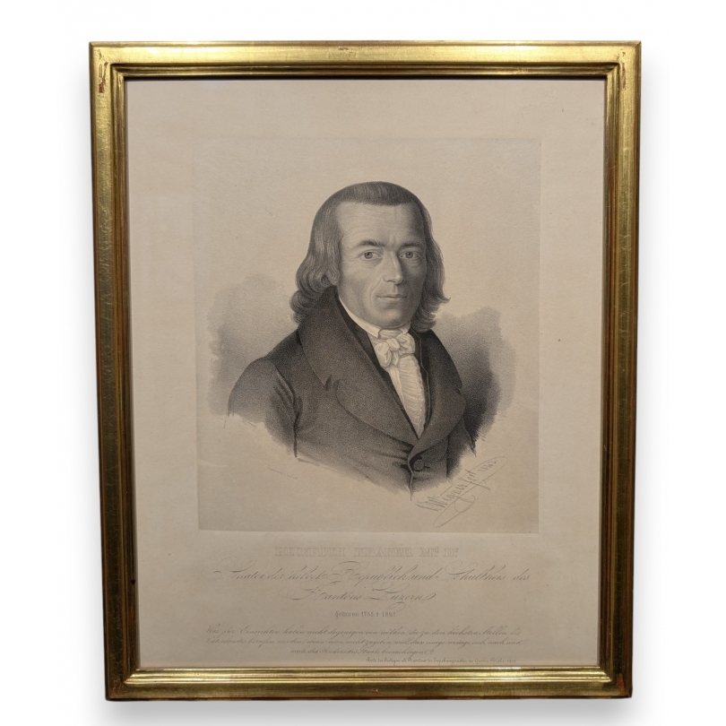 Gravure "Heinrich Krauer" par WEGNER