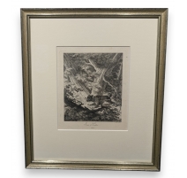 Gravure "Chien" par RIDINGER