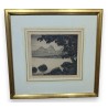 Engraving entitled ‘Brunnen’, signed 1924