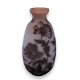 Grand vase violet "Hortensias" signé *GALLÉ